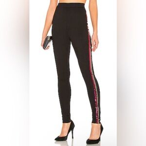 by the way. Black Leggings with Pink Sequin Stripe